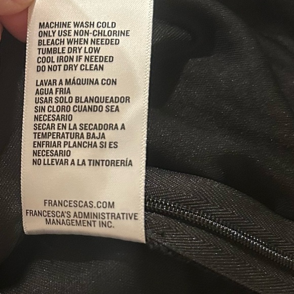 Francesca’s Collections Mi Ami Black Crop Balloon Sleeve Top Size Small NEW - Picture 11 of 14